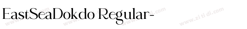 EastSeaDokdo Regular字体转换